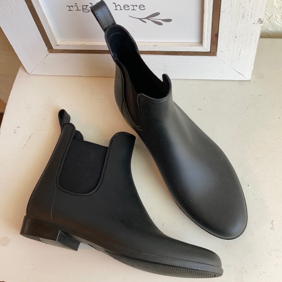 J. Crew Shoes - J,crew black Chelsea rain boots